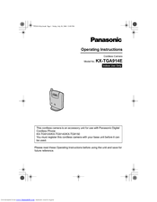 Panasonic KX-TGA914E Operating Instructions Manual