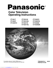 Panasonic CT-25G7U Operating Instructions Manual