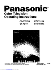 Panasonic CT-F2111X Operating Instructions Manual