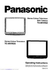 Panasonic TC-80V95Z Operating Instructions Manual