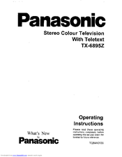 Panasonic TX-6895Z Operating Instructions Manual