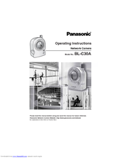 Panasonic BL-C30A - Wireless 802.11 b/g Network Camera Operating Instructions Manual