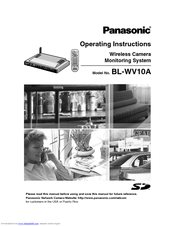 Panasonic BL-WV10A Operating Instructions Manual