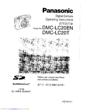 Panasonic Lumix DMC-LC20T Operating Instructions Manual