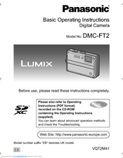 Panasonic DMC-FT2 Basic Operating Instructions Manual