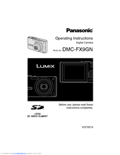 Panasonic Lumix DMC-FX9GN Operating Instructions Manual