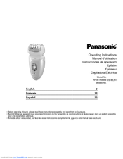 Panasonic ES-WD51 Operating Instructions Manual