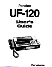 Panasonic Panafax UF-120 User Manual