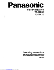 Panasonic TC-25L2Z Operating Instructions Manual