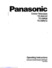 Panasonic TC-29R21Z Operating Instructions Manual