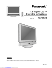 Panasonic TX-15LT2 Operating Instructions Manual
