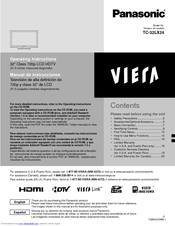 Panasonic Viera TC-32LX24 Operating Instructions Manual