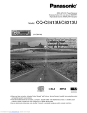 Panasonic CQC8413U - CAR AUDIO-MULTI-LANG Operating Instructions Manual