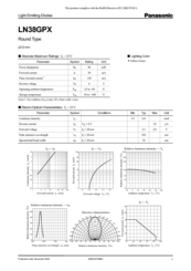 Panasonic LN38GPX Specification Sheet