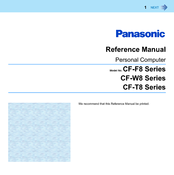 Panasonic Toughbook CF-T8EWQTG1M Reference Manual