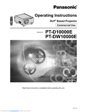 Panasonic PT-D10000E Operating Instructions Manual