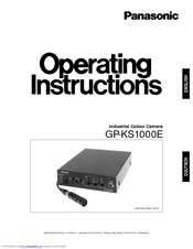 Panasonic GP-KS1000E Operating Instructions Manual