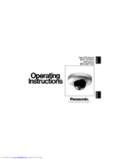 Panasonic WVCF202 - COLOR CCTV CAMERA Operating Instructions Manual