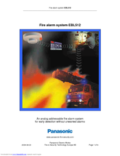 Panasonic EBL512 Specification Sheet