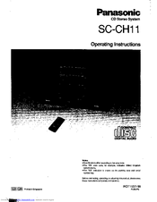 Panasonic SC-CH11 Operating Instructions Manual