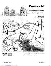 Panasonic SC-DK2 Operating Instructions Manual