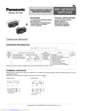 Panasonic AM1 (NZ BASIC) Specification Sheet