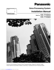 Panasonic KX-TVS50 - 2 Port Voicemail System Installation Manual