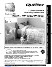 Quasar Omnivision VV-2003 Owner's Manual