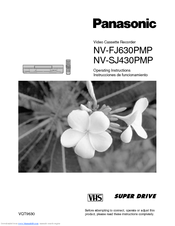 Panasonic NV-FJ630PMP Operating Instructions Manual