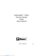 Panduit DURA-MARK PTR2E User Manual