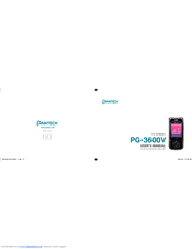 Pantech PG - 3600V User Manual
