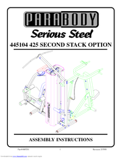 ParaBody Serious Steel 445104 Assembly Instructions Manual