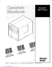 Paxar Monarch
9856 Operator's Handbook Manual