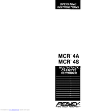 Peavey MCR 4S Operating Instructions Manual
