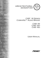Peavey Architecutal acoustics CAB 16 Series User Manual