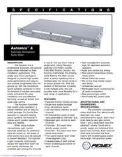 Peavey Automix 4 Specification Sheet