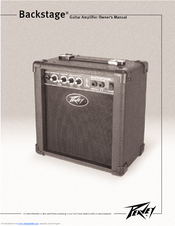Peavey Backstage 00590630 Owner's Manual