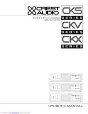 Crest Audio CKS100 Owner's Manual