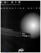 Peavey EQ 215 Operating Manual