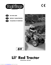 Peg-Perego LIL' RED TRACTOR IGED1068 Use And Care Manual