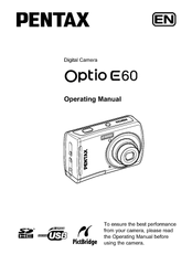 Pentax Optio E60 Operating Manual