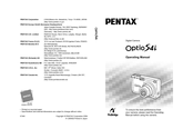 Pentax Optio S4i - Optio S4i 4MP Digital Camera Operating Manual