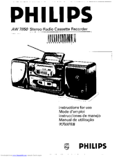 Philips AW 7850 Instructions For Use Manual