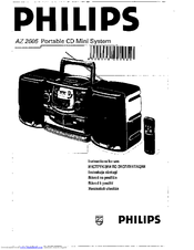 Philips AZ2605 Instructions For Use Manual