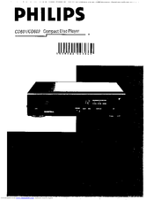 Philips CD601 User Manual