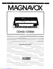 Magnavox CDI450/P00 Operating Instructions Manual