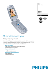 Philips S800 Specifications