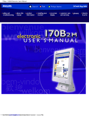 Philips 170B2M Electronic User's Manual