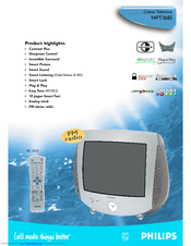 Philips 14PT3685 Specification Sheet