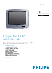 Philips 21HT3154 Specification Sheet
